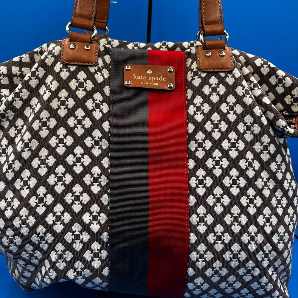 Authentic Kate Spade Brown and Red Women's Bag